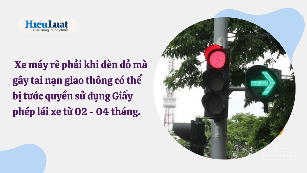 xe máy rẽ phải khi đèn đỏ phạt bao nhiêu xe máy rẽ phải khi đèn đỏ phạt bao nhiêu nếu rẽ phải gây tai nạn sẽ bị tước bằng lái
