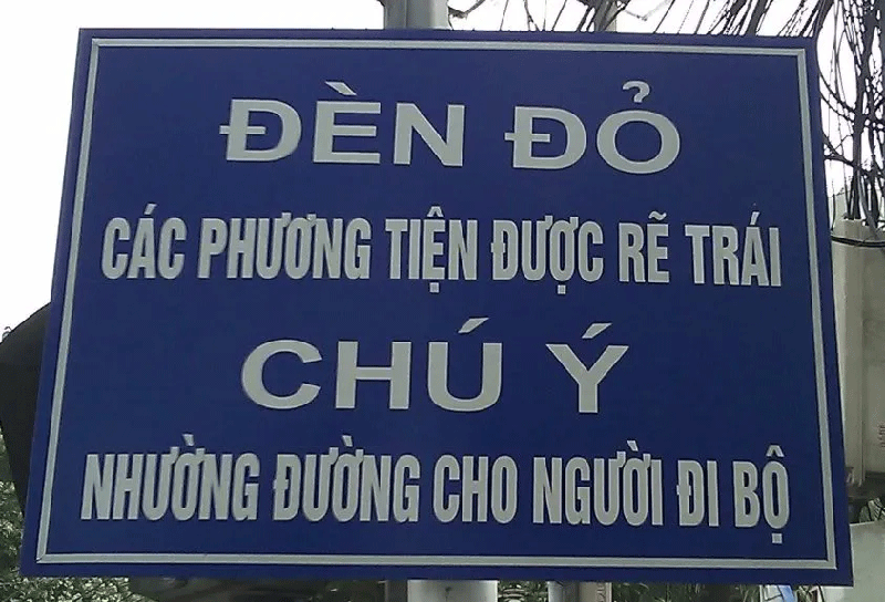 Biển báo hiệu được phép rẽ trái