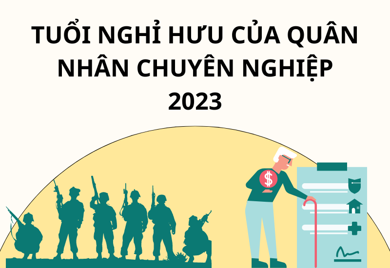 Tuổi nghỉ hưu của quân nhân chuyên nghiệp 2023 được quy định khác nhau ở các trường hợp