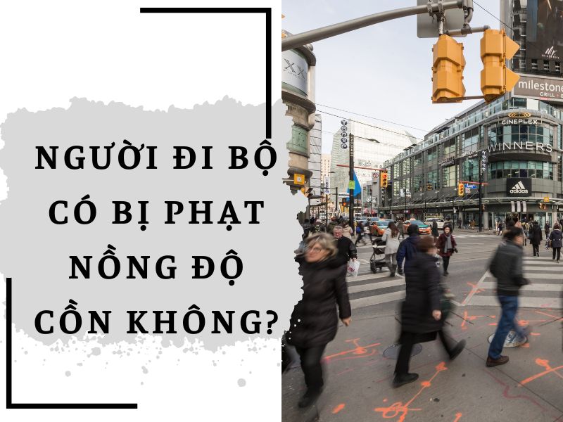 Người đi bộ có bị phạt nồng độ cồn không?