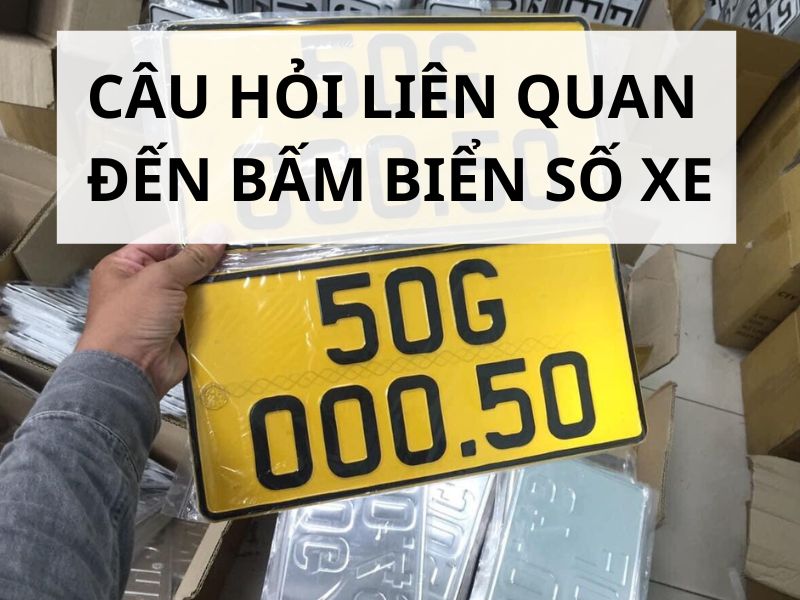 Những câu hỏi liên quan đến bấm biển số xe
