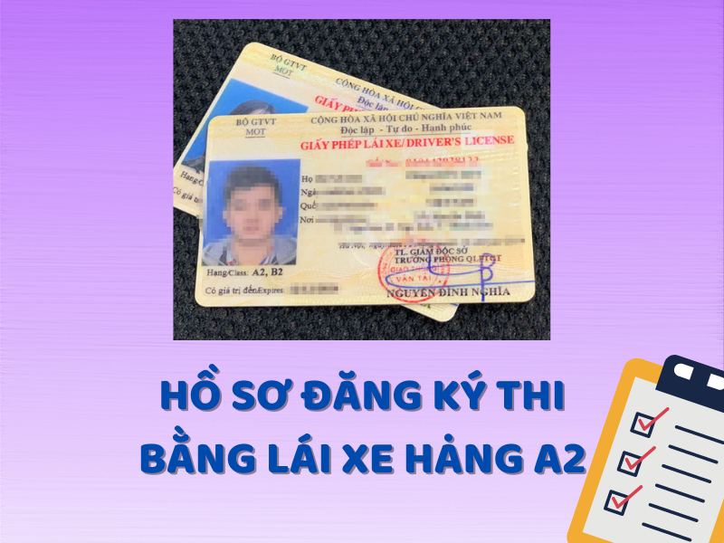 Hồ sơ đăng ký thi bằng lái xe hạng A2