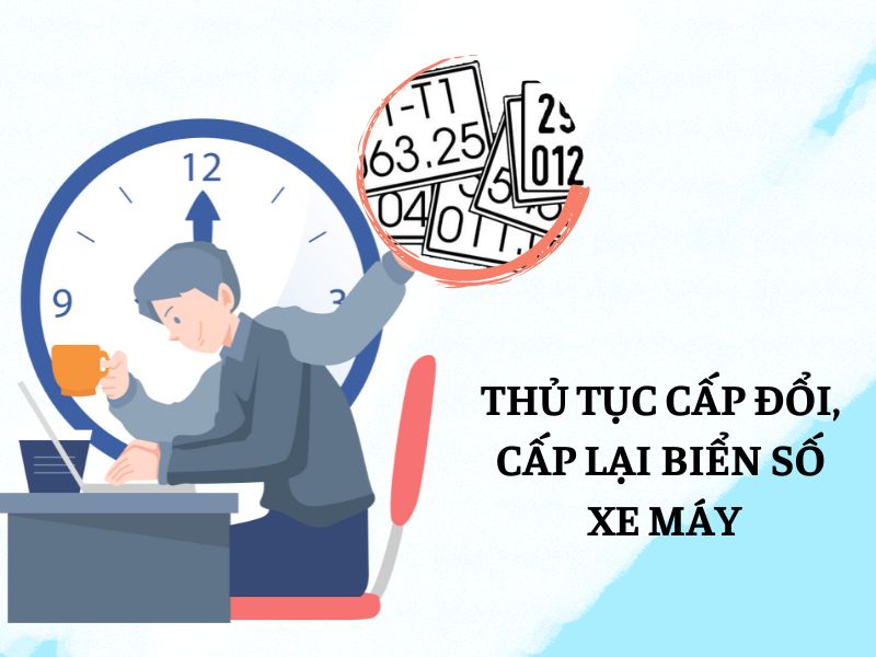 Sang tên xe máy có đổi biển số không Thủ tục cấp đổi, cấp lại biển số xe máy