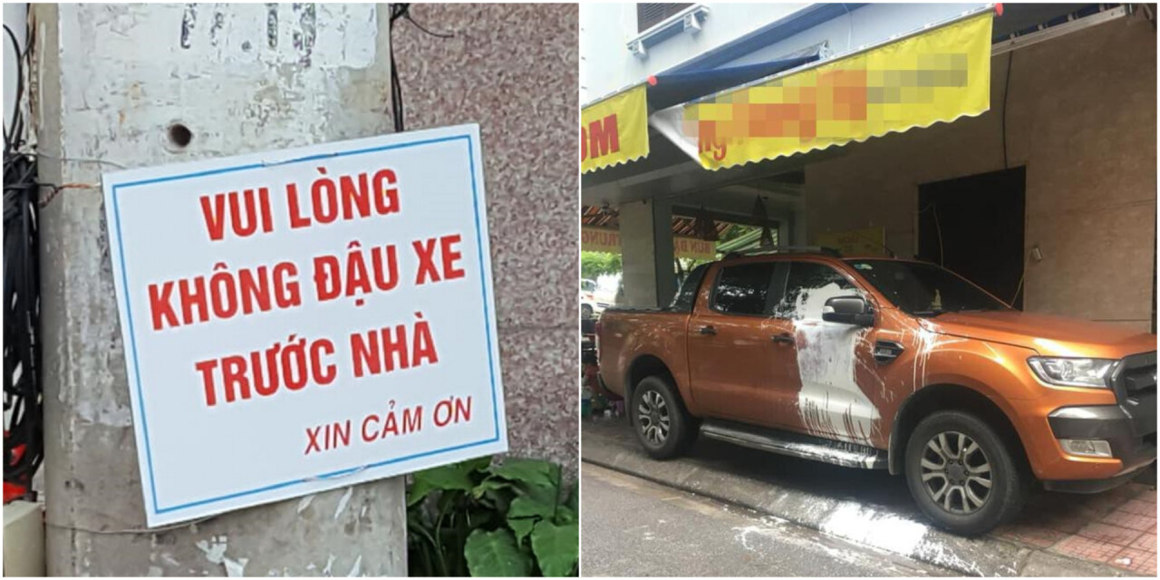Cách xử lý xe đỗ trước cửa hàng