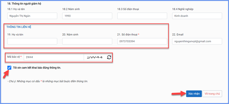 Nhập học lớp 10 cần giấy tờ Điền thông tin xác nhận nhập học lớp 10
