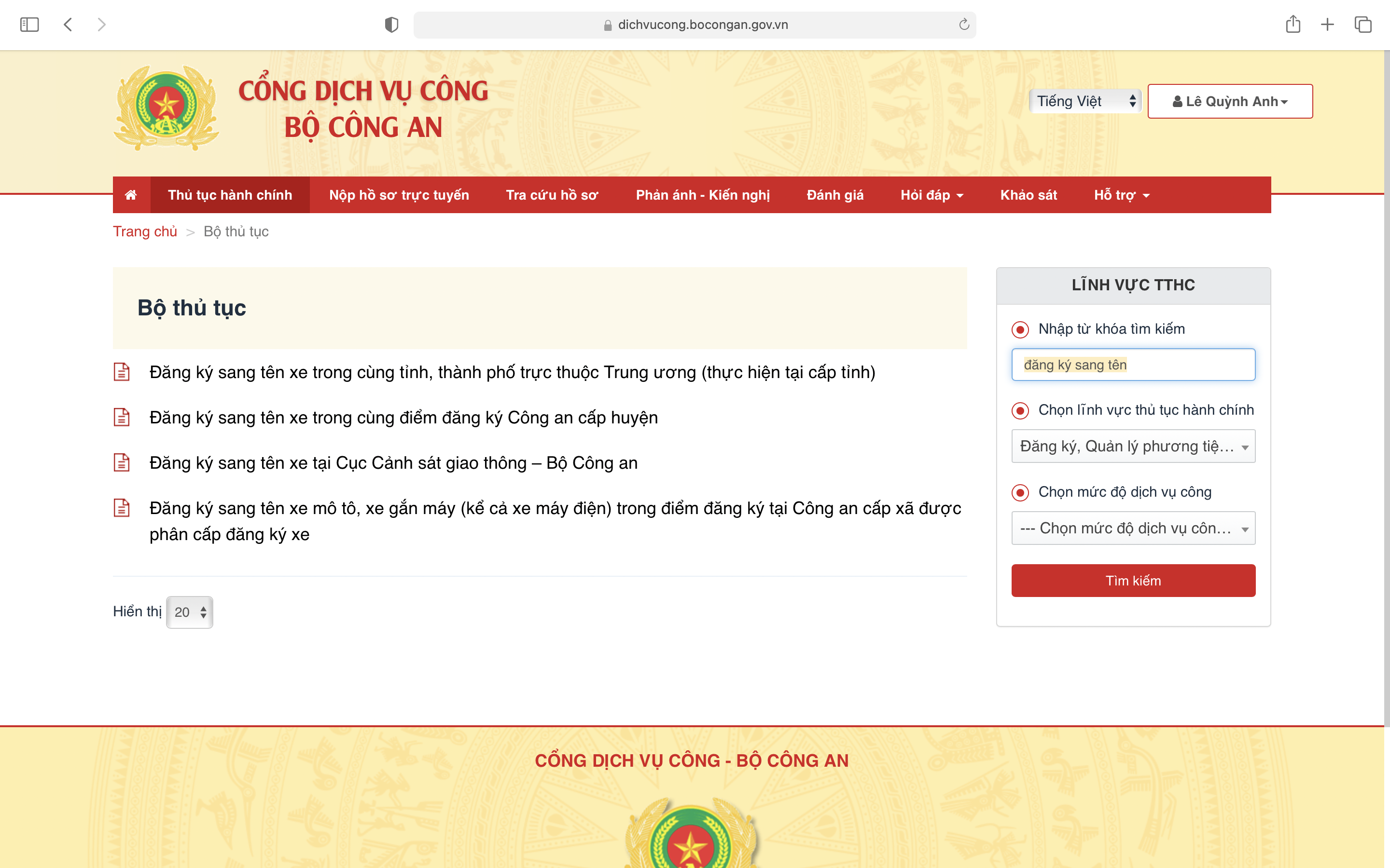Lựa chọn dịch vụ đăng ký sang tên phù hợp