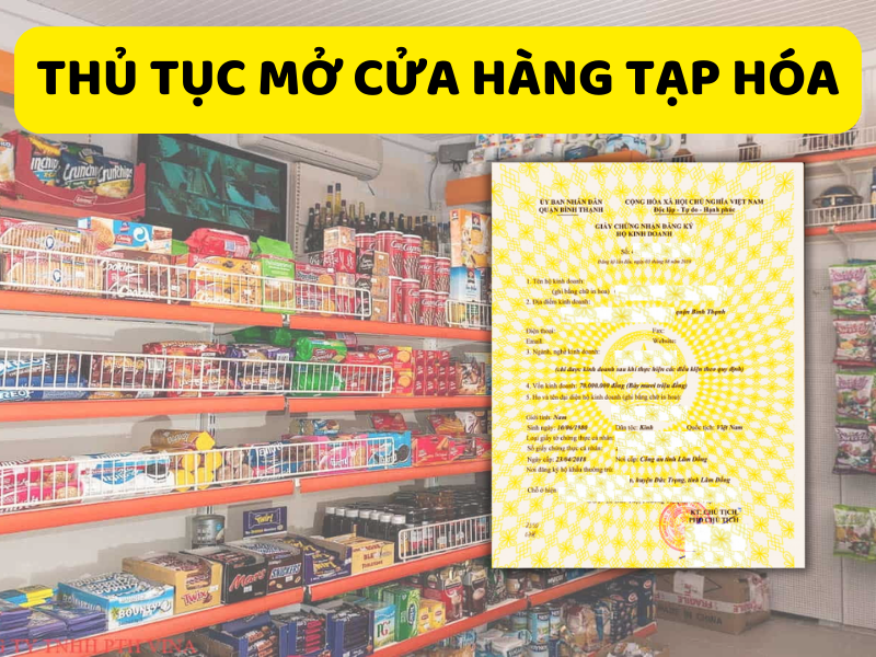 Thủ tục mở cửa hàng tạp hóa