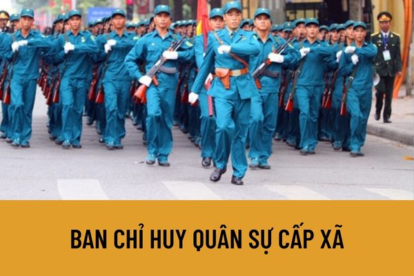 Số lượng Phó chỉ huy Ban Chỉ huy Quân sự cấp xã