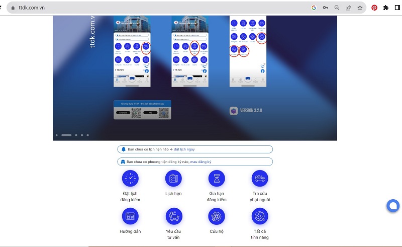 Kiểm tra đặt lịch đăng kiểm