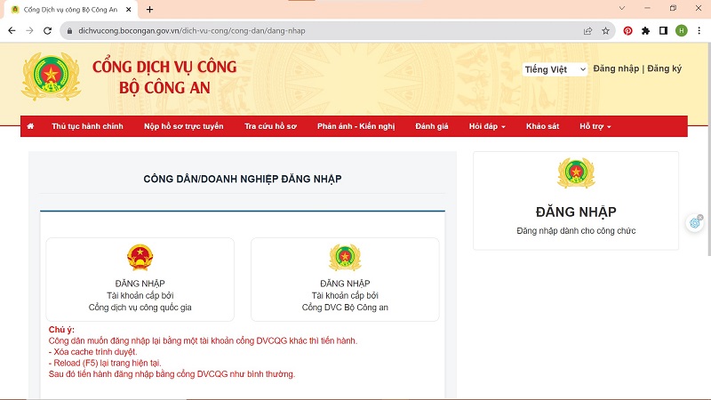 Đổi biển vàng sang trắng có cần đăng kiểm lại không Đăng nhập tài khoản dịch vụ công