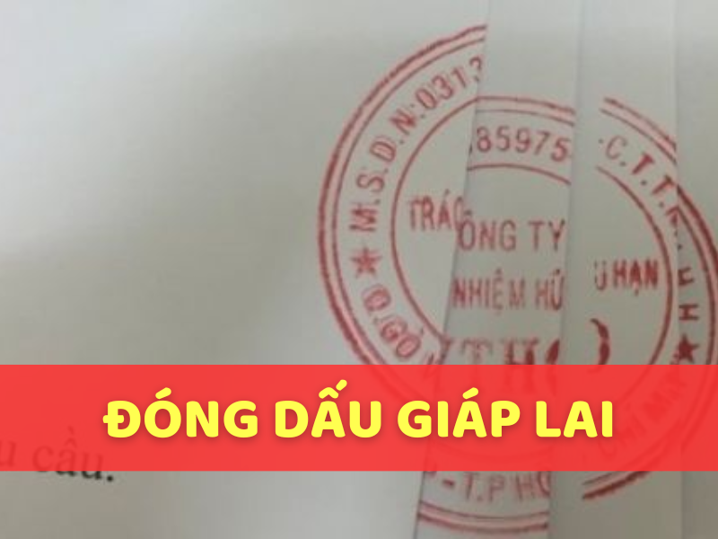 Đóng dấu giáp lai