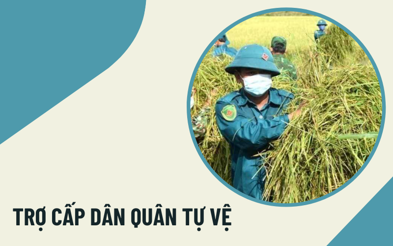 trợ cấp dân quân tự vệ Trợ cấp dân quân tự vệ là bao nhiêu?