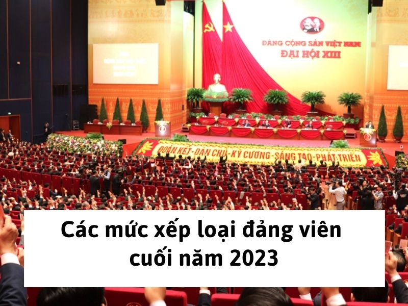 Các mức xếp loại đảng viên cuối năm 2023