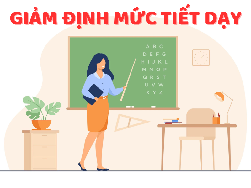 Chế độ giảm định mức tiết dạy