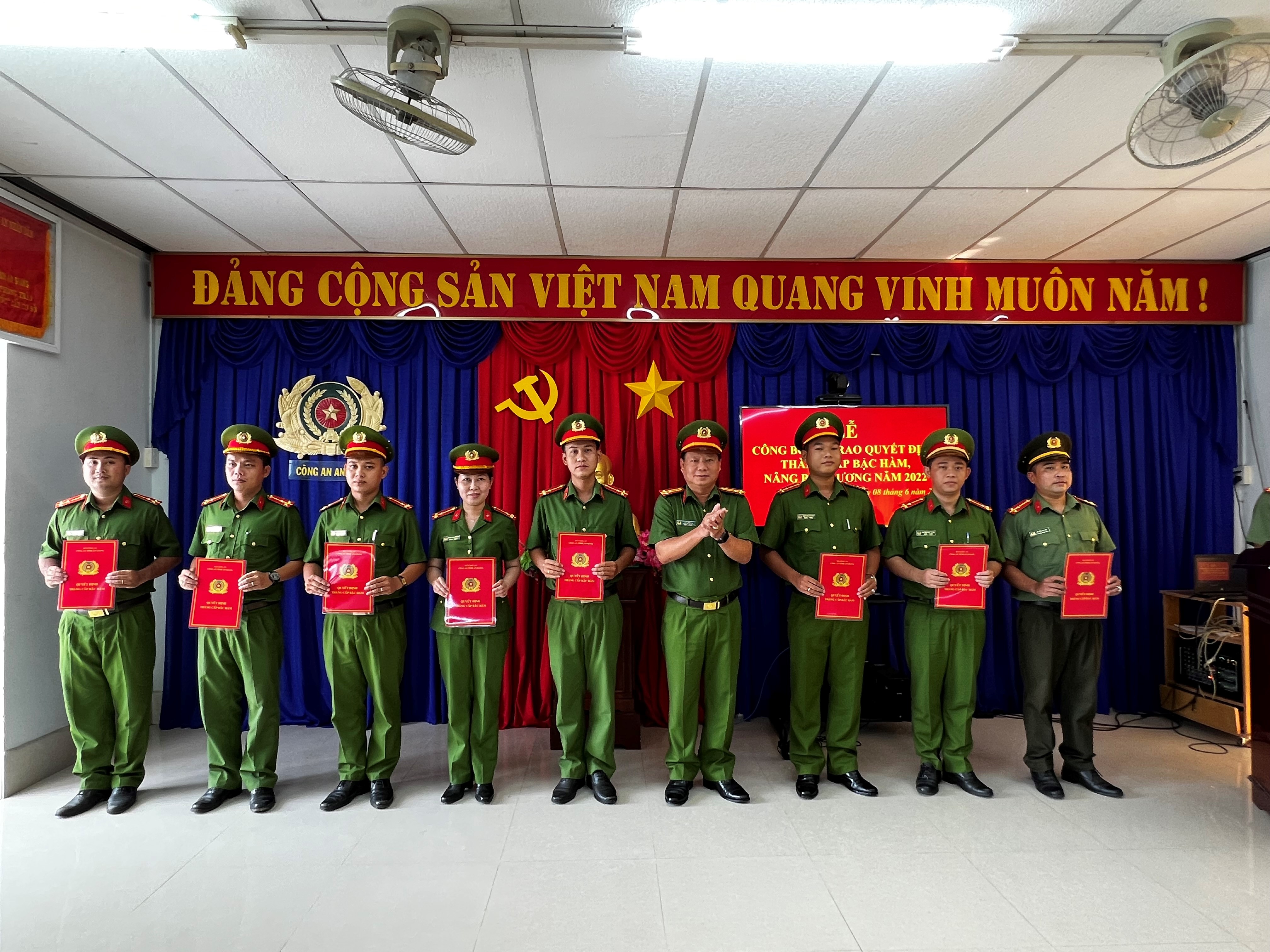 Thời hạn thăng cấp bậc hàm trong Công an nhân dân