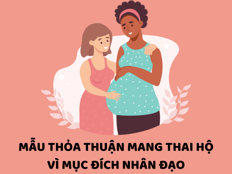 Mẫu thỏa thuận mang thai hộ vì mục đích nhân đạo