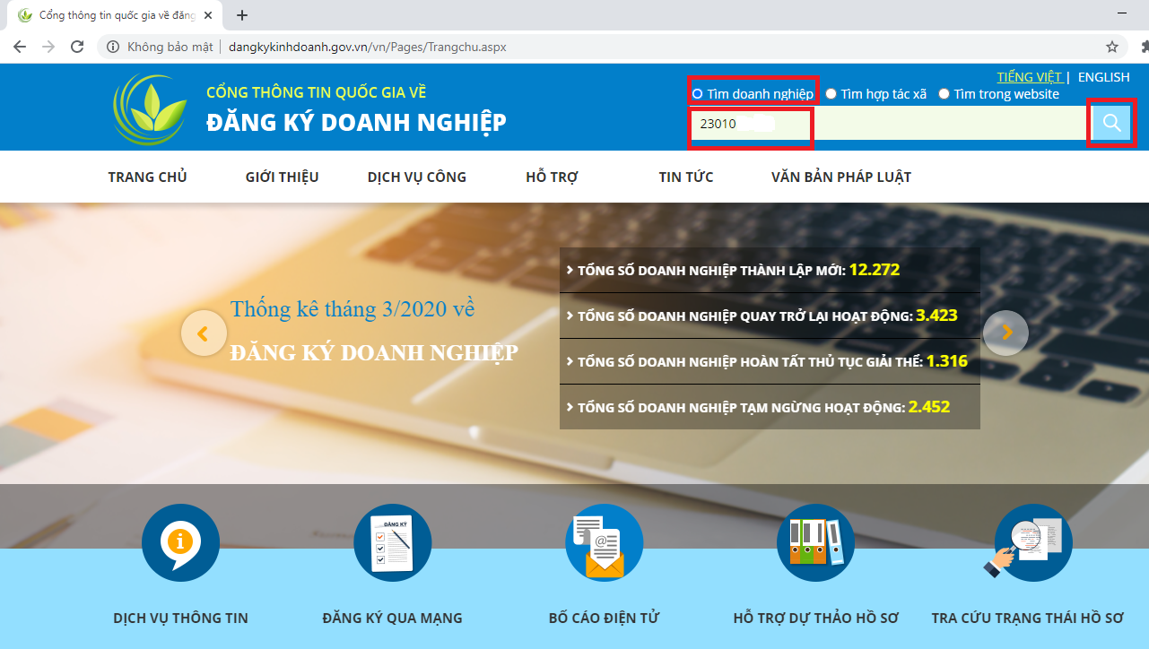 ngành nghề kinh doanh ghi ở đâu Hướng dẫn tra cứu ngành nghề kinh doanh theo mã số thuế
