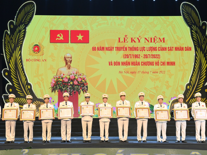 Đối tượng xét tặng danh hiệu thi đua Công an nhân dân