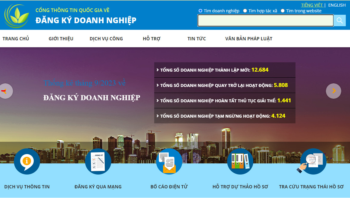 Hướng dẫn tra cứu ngành nghề của hộ kinh doanh