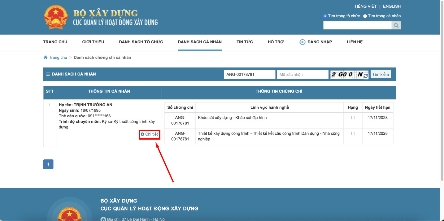 tra cứu chứng chỉ hành nghề xây dựng tra cứu chứng chỉ hành nghề xây dựng