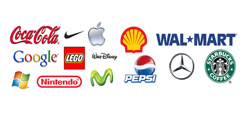 Ví dụ về những logo của các thương hiệu nổi tiếng