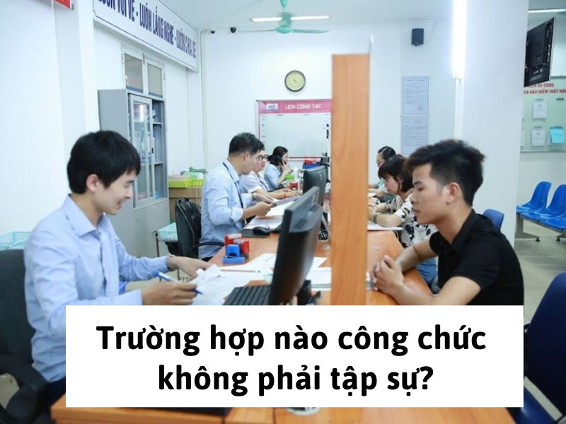 Trường hợp nào công chức không phải tập sự?