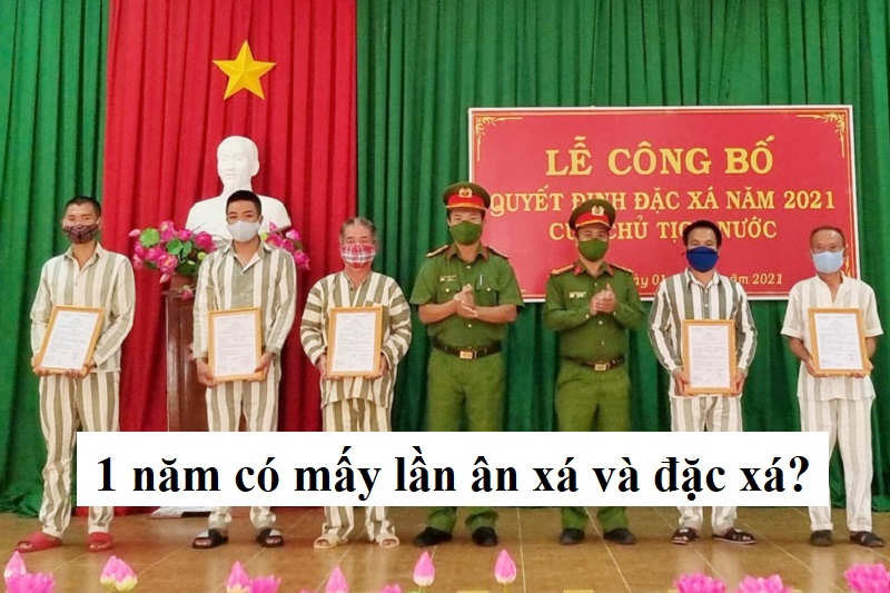 1 năm có mấy lần ân xá và đặc xá?