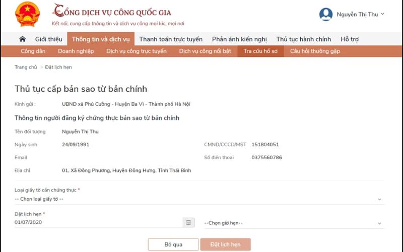 chứng thực điện tử là gì Đặt lịch hẹn