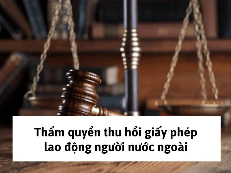 thu hồi giấy phép lao động người nước ngoài Thẩm quyền thu hồi giấy phép lao động người nước ngoài