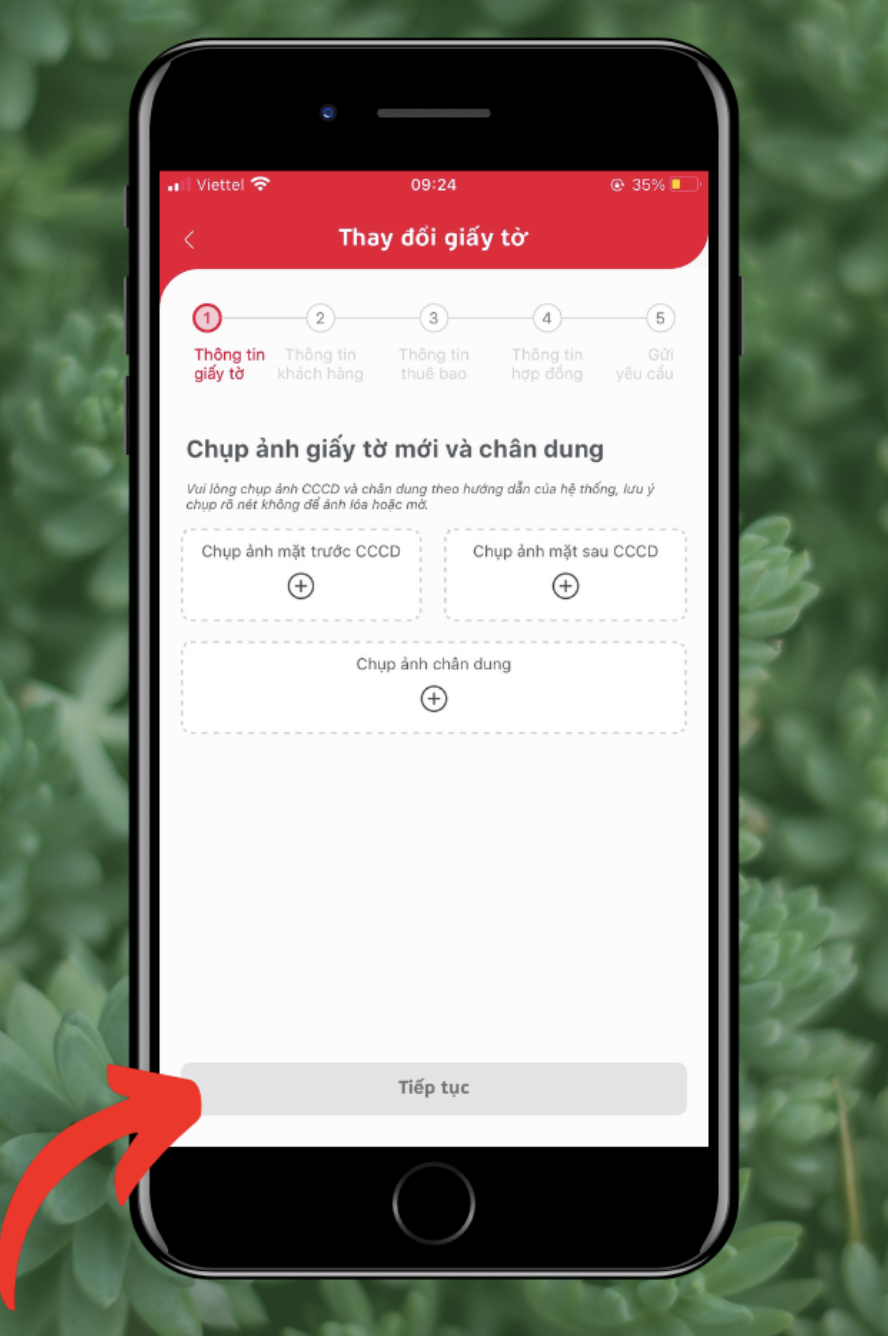 Tải ảnh chụp CCCD và ảnh chân dung