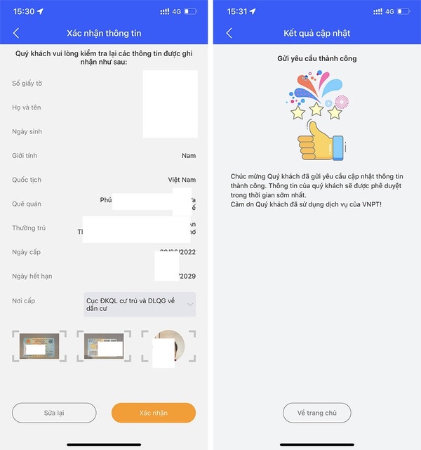 Thông báo đăng ký sim Vinaphone chính chủ
