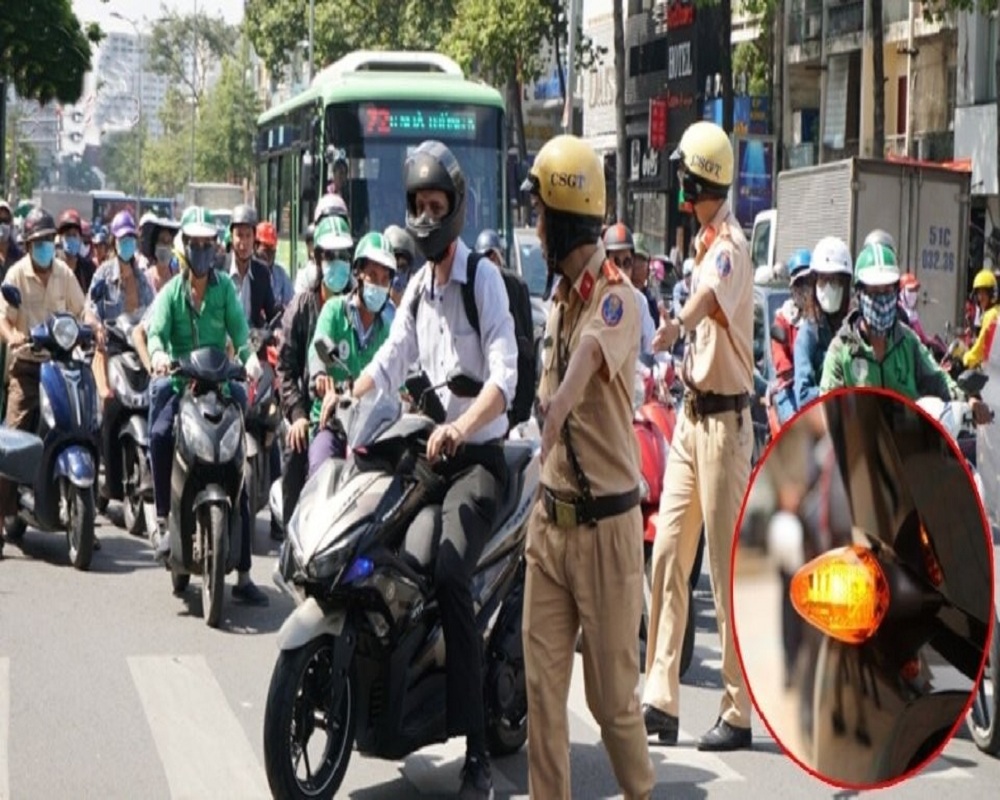 Lỗi không xi nhan xe máy phạt bao nhiêu?