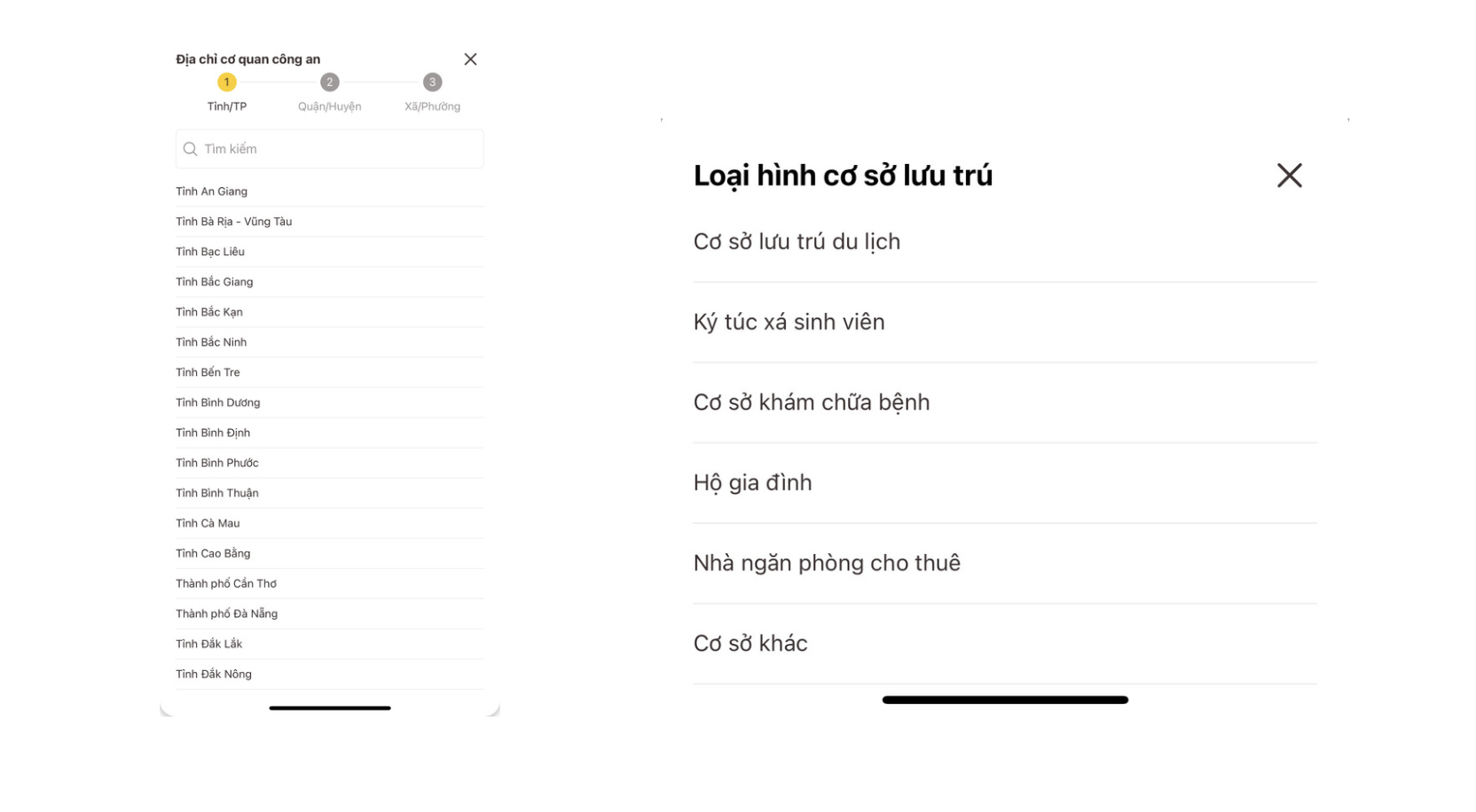 Cung cấp đầy đủ thông tin theo hướng dẫn
