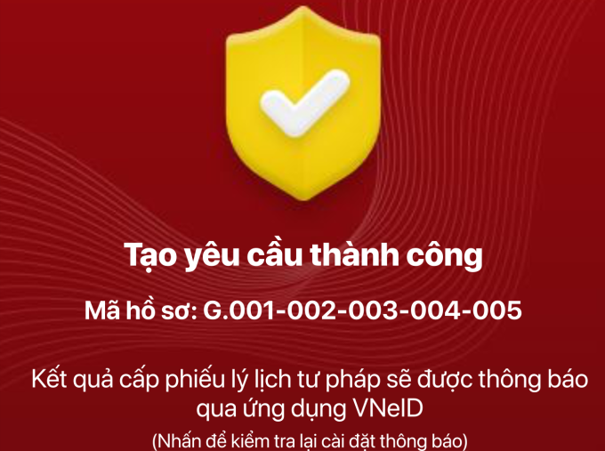 Xác nhận đã hoàn thành yêu cầu