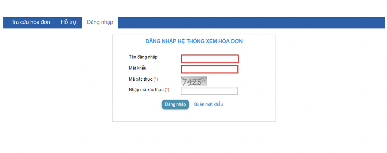 Đăng nhập tài khoản