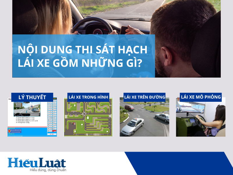 Nội dung thi sát hạch lái xe gồm những gì?