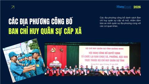 Tổ chức lại Ban Chỉ huy Quân sự cấp xã theo quy định mới