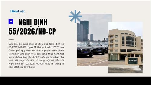 Toàn văn Nghị định 55/2026/NĐ-CP về quản lý tài sản công