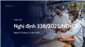 Đã có Nghị định 338/2025/NĐ-CP quy định chi tiết Luật Việc làm