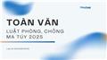 Toàn văn Luật Phòng, chống ma túy 2025, số 120/2025/QH15