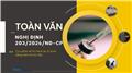 Toàn văn Nghị định 203/2026/NĐ-CP về thi hành án tử hình bằng thuốc độc